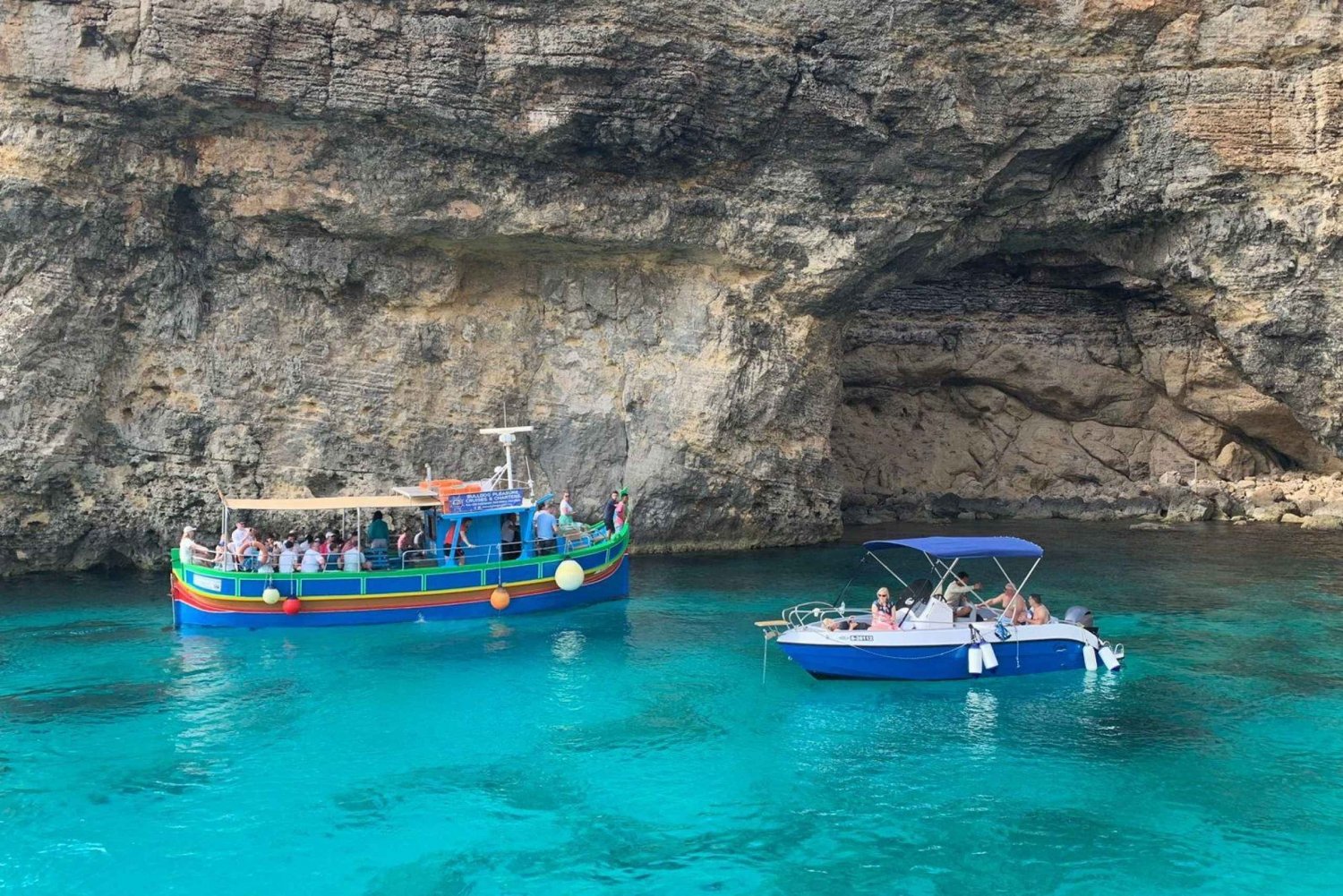 Full day private charter around Comino, Gozo & Malta