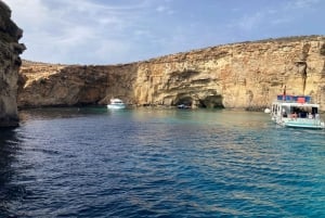 Full day private charter around Comino, Gozo & Malta