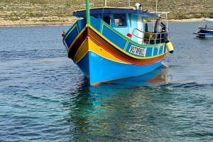 Krydstogt langs Maltas kyst: Comino, Blue Lagoon og Crystal Lagoon