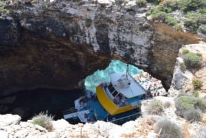 Bugibba: Gozo, Comino, and Blue Lagoon Sightseeing Cruise