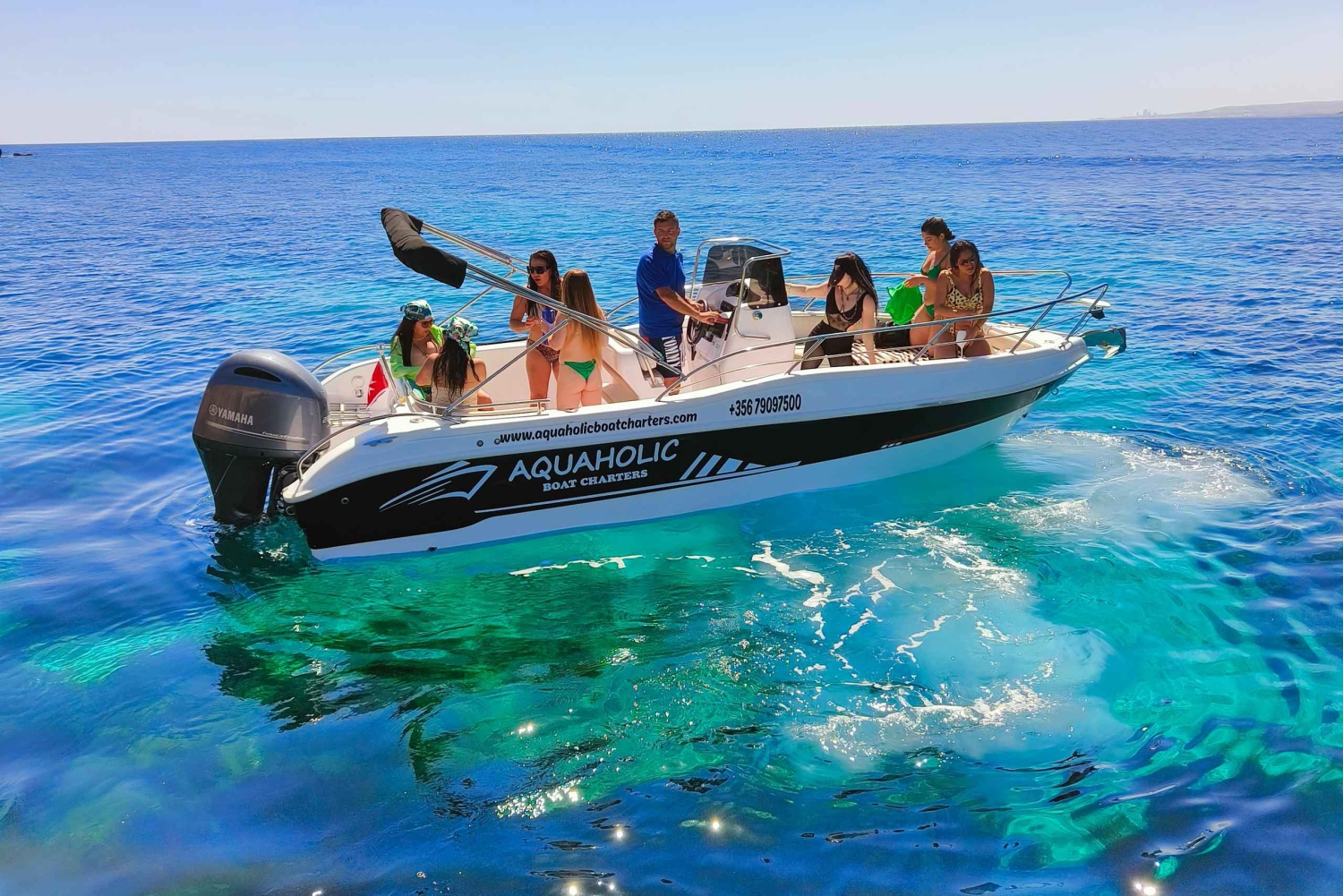 Halve dag - 4 uur Comino, Blue Lagoon maximaal 12 gasten