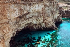 Malta: Private Leisure Cruise with Swim Stops & Caves Tour