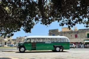 Malta: 5 hr Vintage Bus Tour - Mdina & Blue Grotto inc. food