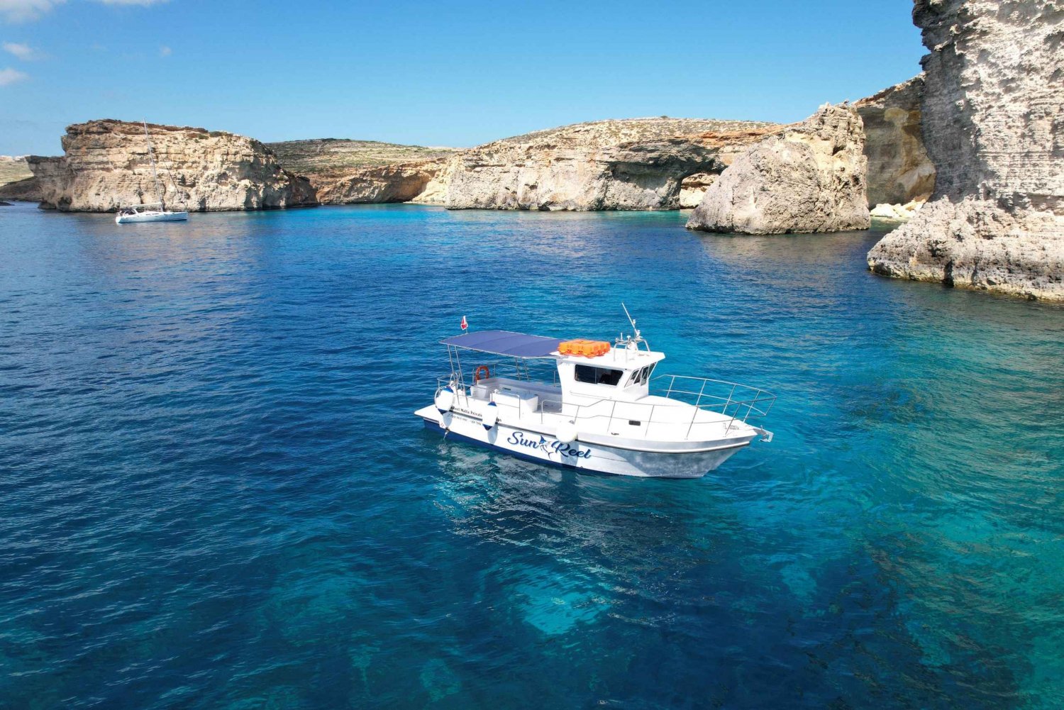Malta: Privat båtcruise og tur i Den blå lagune, Comino og Gozo