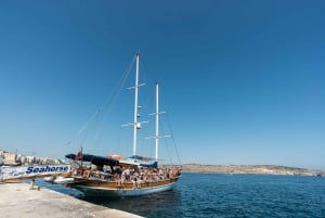 Malta: Dagsutflykt till Comino, Blue Lagoon och grottor