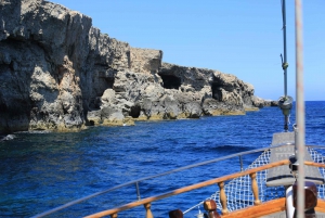 Malta: Dagstur til Comino, den blå lagune og grottene