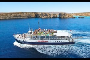 Malte : Comino, croisière en bateau pour le lagon bleu et les grottes