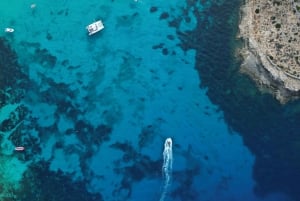 Malta: Privat båttur i Crystal/Blue Lagoon, Comino og Gozo