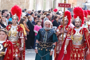 Malte : Procession de l'après-midi du vendredi saint avec transport