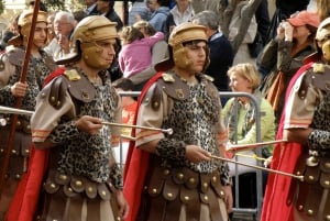 Malte : Procession de l'après-midi du vendredi saint avec transport