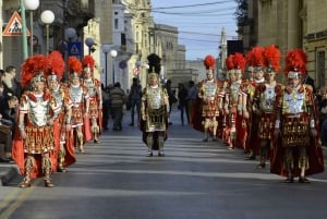 Malte : Procession de l'après-midi du vendredi saint avec transport