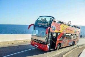 Malta: City Sightseeing HOHO Bus Tour & valgfri bådtur