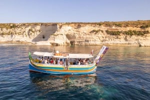 Malte : tour en bateau au coucher du soleil vers la piscine de Saint-Pierre et la côte sud