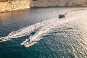 Malte : tour en bateau au coucher du soleil vers la piscine de Saint-Pierre et la côte sud