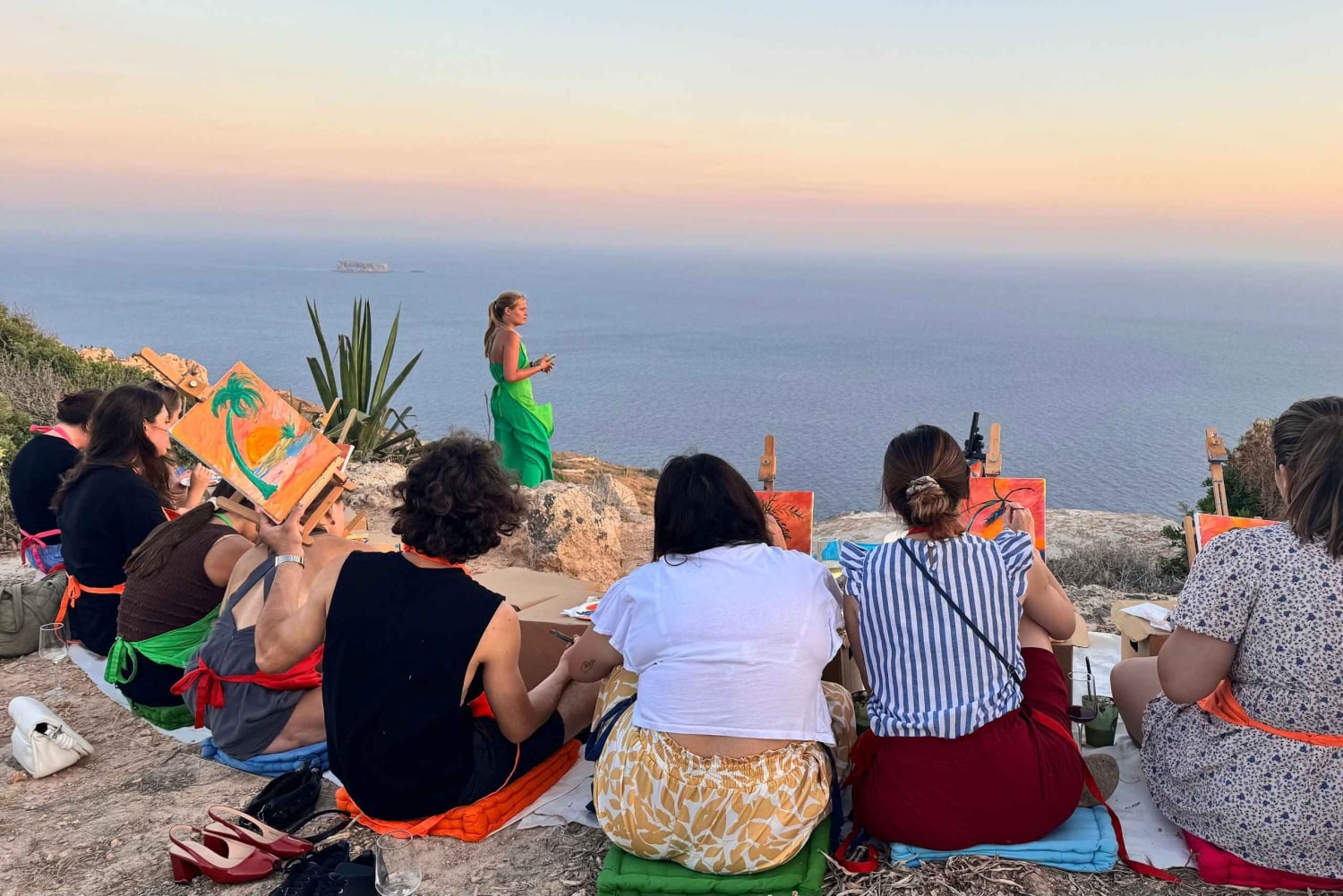 Malta: Original Sip & Paint Experience with Wine