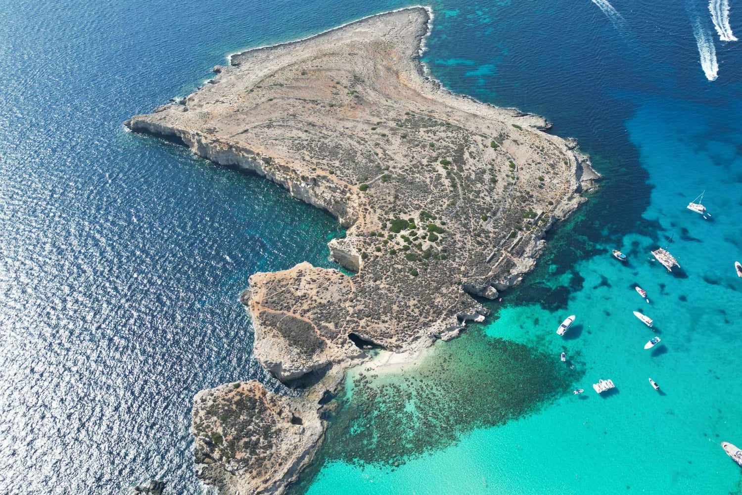 Malte : Location de bateau privé pour le lagon bleu, Gozo et Comino