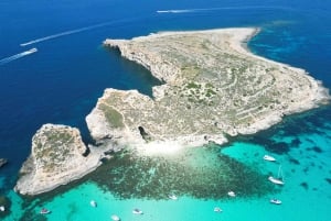 Malte : Location de bateau privé pour le lagon bleu, Gozo et Comino