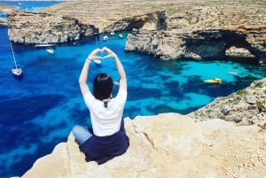 Malte : Location de bateau privé pour le lagon bleu, Gozo et Comino