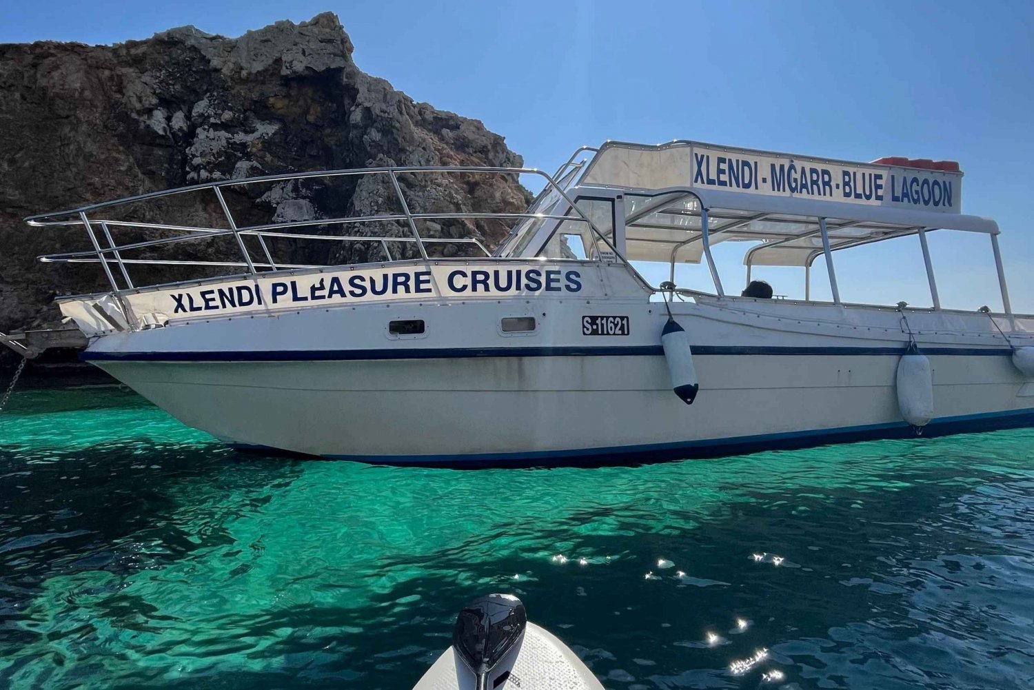 Malta: Privat båt til Blue Lagoon & Crystal Lagoon