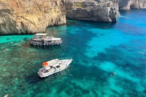 Malta: Barco particular para a Blue Lagoon e Crystal Lagoon