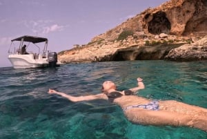 Malta: Krystal/Blå Lagune, Comino & Gozo Privat Bådtur