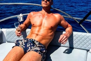 Malta: Privat båttur i solnedgangen til Comino og Den blå lagune