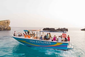 Malta: Båttur i Santa Maria Bay, laguner og grotter
