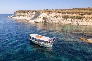 Malta: rejs wycieczkowy o zachodzie słońca do basenu św. Piotra i południowego wybrzeża
