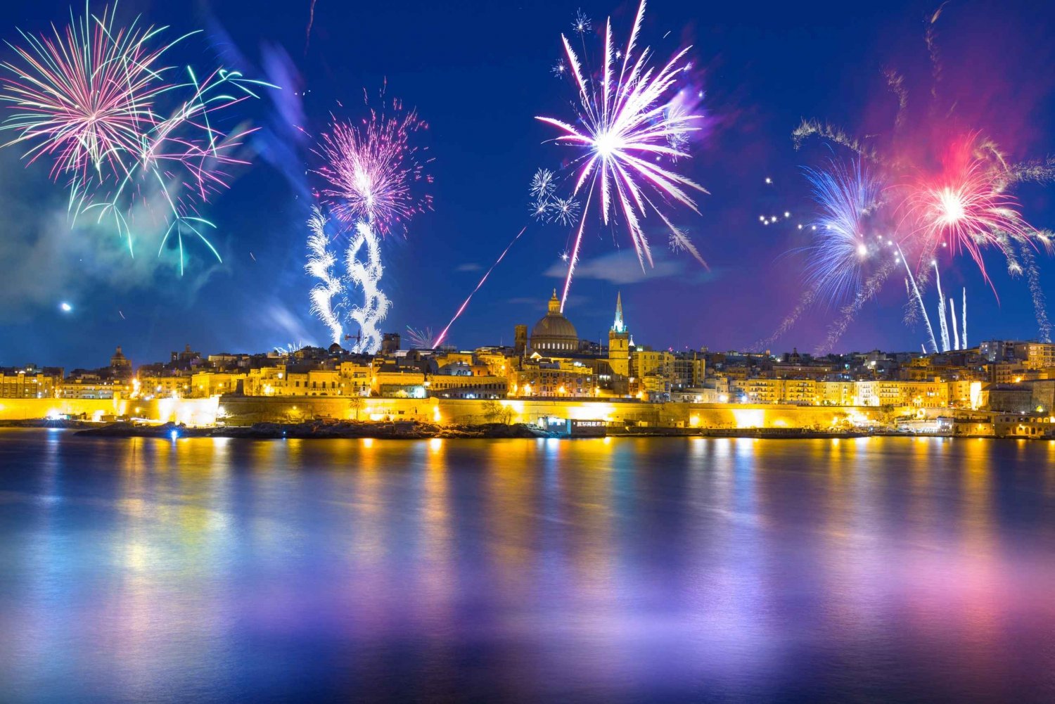 Malta: Valletta, Sliema, Bugibba Ilotulitusfestivaali Risteily