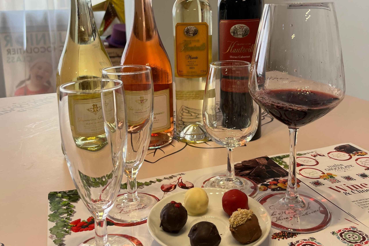 Malte : Expérience d'accord mets-vins et chocolat