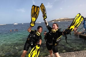 Malte: batismo de plongée sous-marine em um pequeno comitê
