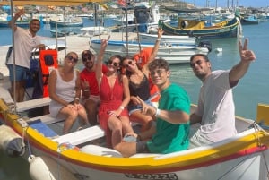 Marsaxlokk: 3 lahden venematka St. Peter's Poolin yksityinen kierros