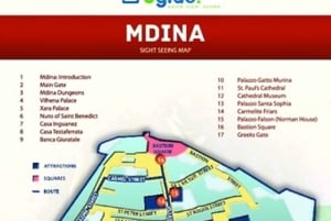 Mdina Audio Tour with Map and Directions