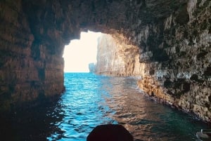 From Mellieha: Comino Caves and Blue Lagoon Speedboat Tour