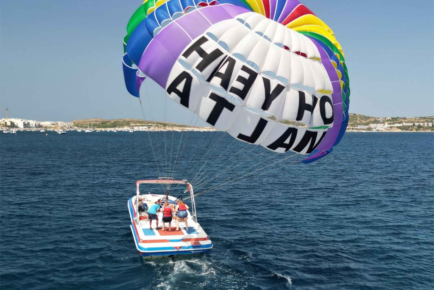 Baie de Mellieha : parachute ascensionnel