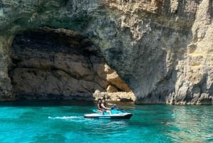 Mellieha: Comino and Blue Lagoon Jet Ski Safari Tour