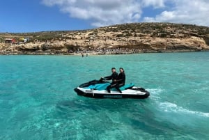 Mellieha: Comino and Blue Lagoon Jet Ski Safari Tour