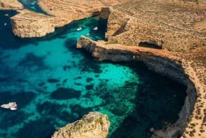 Malte : Comino, Blue Lagoon, Crystal Lagoon et visite des grottes