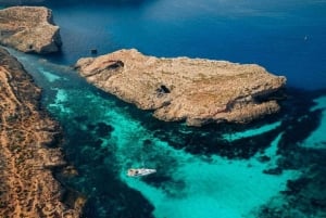 Malte : Comino, Blue Lagoon, Crystal Lagoon et visite des grottes