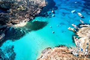 Malte : Comino, Blue Lagoon, Crystal Lagoon et visite des grottes