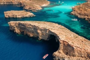 Malte : Comino, Blue Lagoon, Crystal Lagoon et visite des grottes