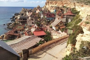 Mellieha: Popeye Village med valgfri privat transport