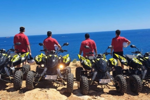 Pohjois-Malta: Quad Bike Tour with Scenic Land, Sea & Swimming (maastopyöräretki, meri ja uinti)