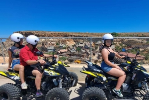 Pohjois-Malta: Quad Bike Tour with Scenic Land, Sea & Swimming (maastopyöräretki, meri ja uinti)