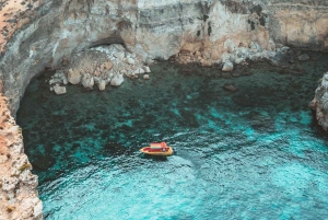 Passeios de barco particulares 2 horas Comino Lagoa azul Malta Gozo