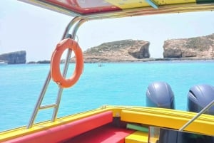 Błękitna Laguna: Comino i Kryształowa Laguna Prywatna łódź motorowa Malta