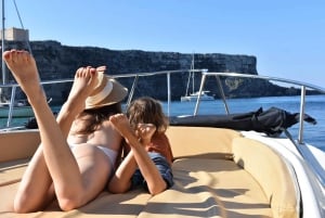 Cirkewwa/Mgarr: Blue and Crystal Lagoon Private Boat Charter