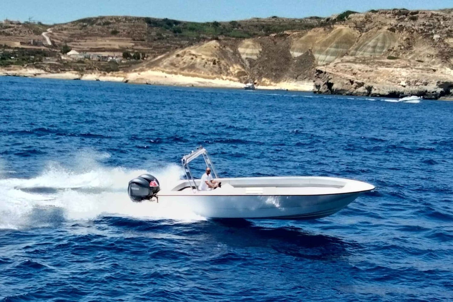 Prywatny czarter łodzi motorowej na Comino, Gozo, Blue Lagoon