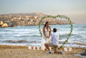 Fotoshoot af frieri med professionel fotograf på Malta