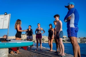 Qrendi: SUP Tour and Snorkeling at Blue Grotto